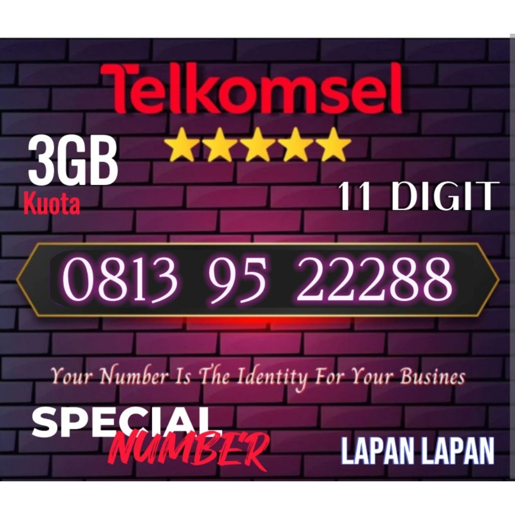 KARTU PERDANA TELKOMSEL NOMOR 11 DIGIT