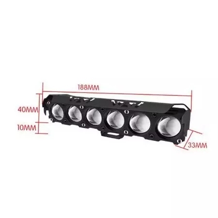 Lampu tembak Motor Mobil LED Laser D2 D3 transformer 2 Warna Putih Kuning 6Mata/5mata/4mata/3mata/2m