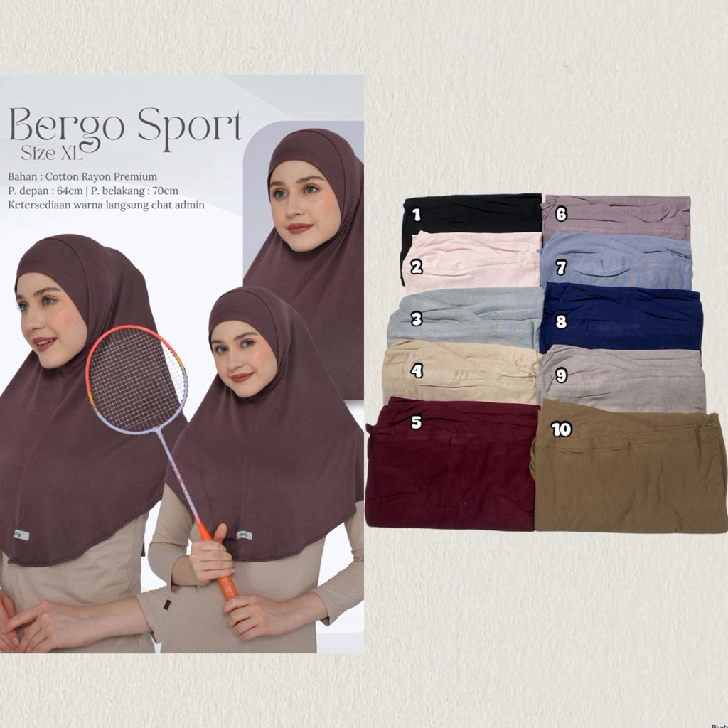 bergo sport//hijab sport//hijab olahraga//hijab nyaman//hijab adem//hijab antem//hijab kaos