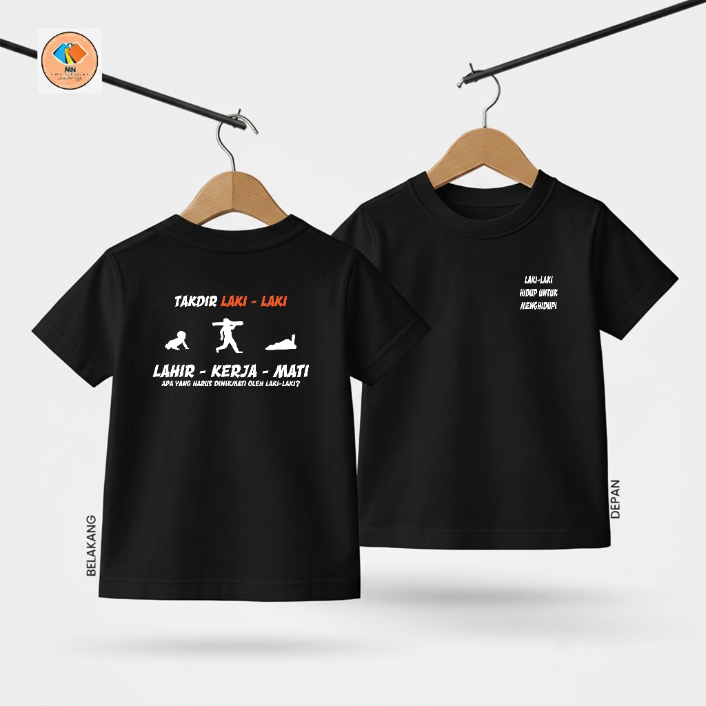kaos Anak Takdir Laki Laki Kaos Kata-Kata | Kaos Dakwah Kaos Santri Distro katun combed 30s Unisex