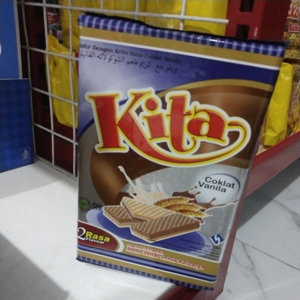 Kita Wafer Coklat Vanilla 250 Gr