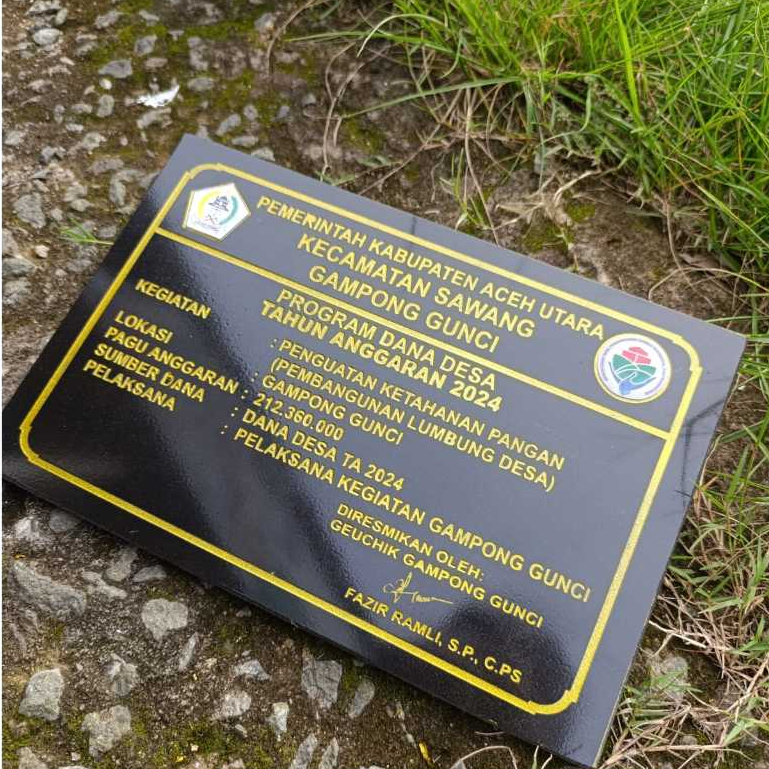 PROMO MURAH!! Prasasti Bangunan Dana Desa / Peresmian/PRASASTI DESA /PRASASTI PROYEK