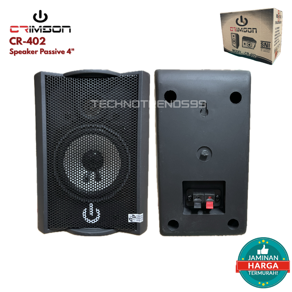 Speaker Pasif 4 Inch 2 Way Monitor Crimson CR-402 -  Speaker Passive  Crimson CR-402
