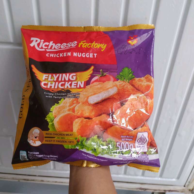 Nugget Richeese Flying Chiken - Naget Ayam Richeese Flying Chiken 500gr