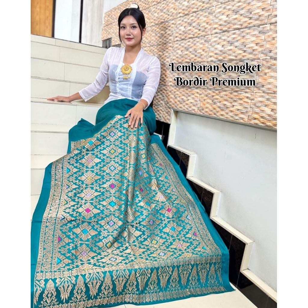 Kamen Bordir Songket Bali | Kamen Bordir Lembaran