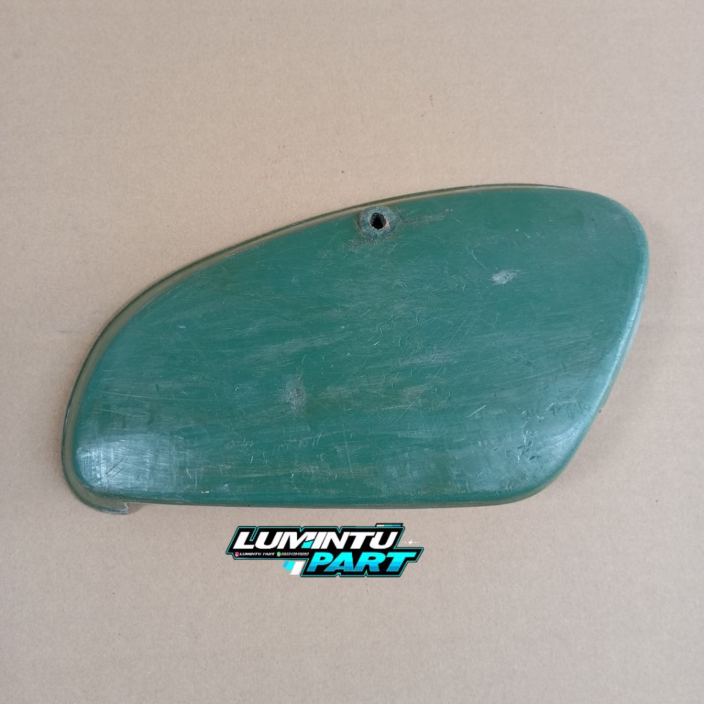 Tepong aki kiri C70 MK1 ori copotan bahan hijau tutup aki C70 ori copotan