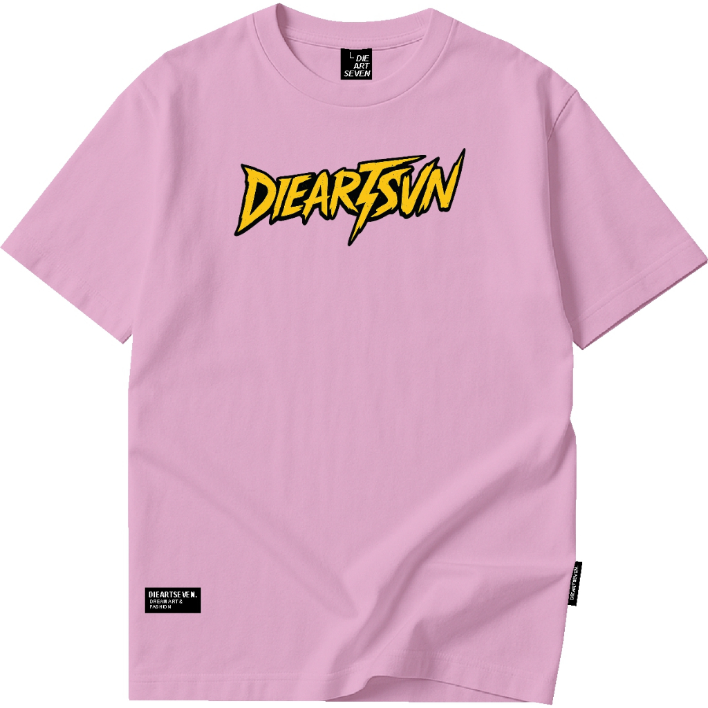 Pakaian pria atasan kaos distro original art tan tshirt dusty pink