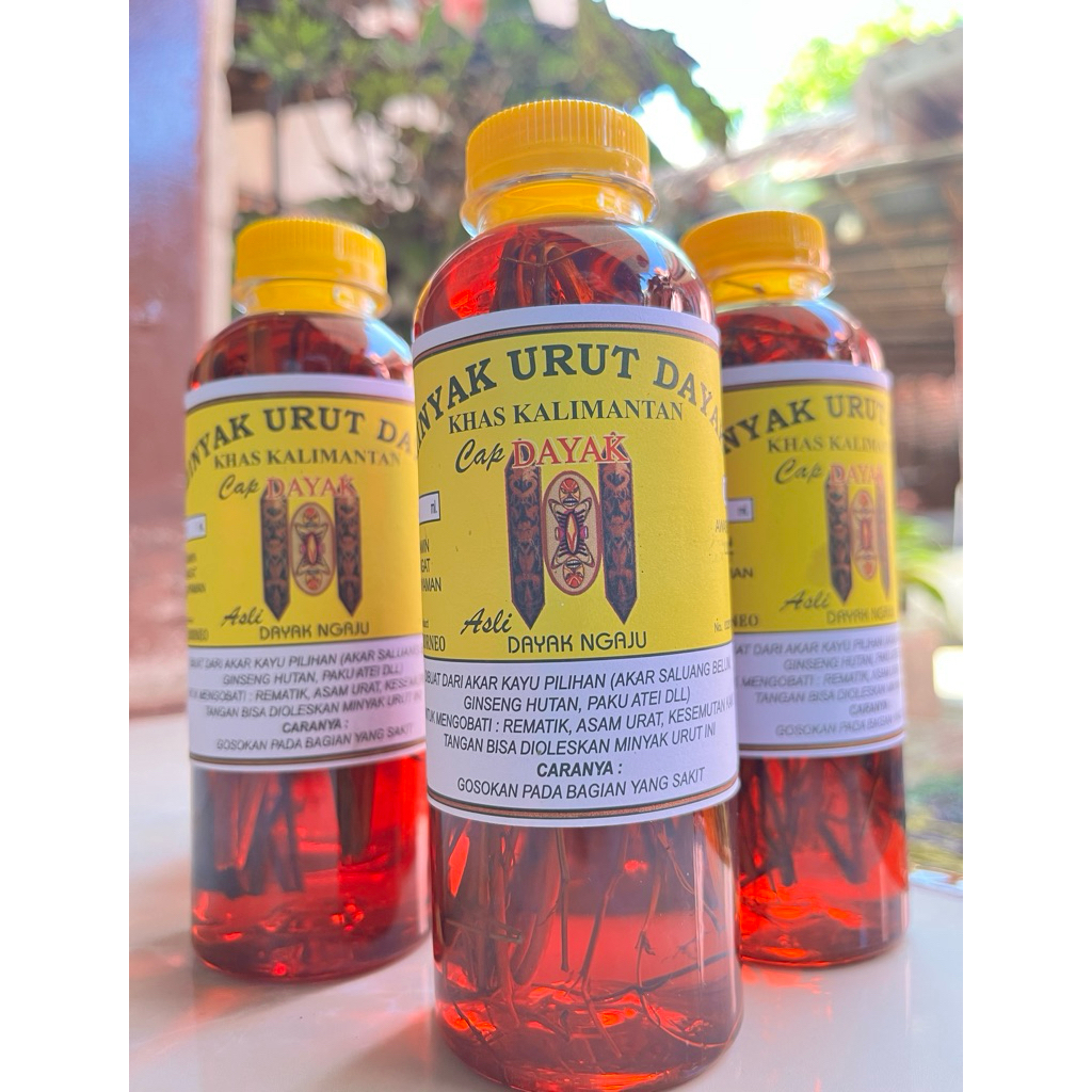 MINYAK URUT AKAR DAYAK | MINYAK URUT DAYAK ORI 250ml