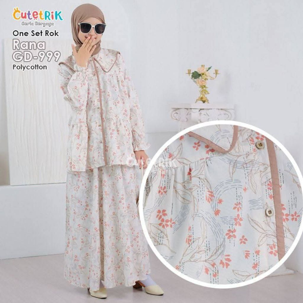 TERBARU 2025 CUTETRIK SETELAN ROK ANAK PEREMPUAN AESTETIC AESTHETIK AESTETIK TERBARU LUCU CANTIK WAR