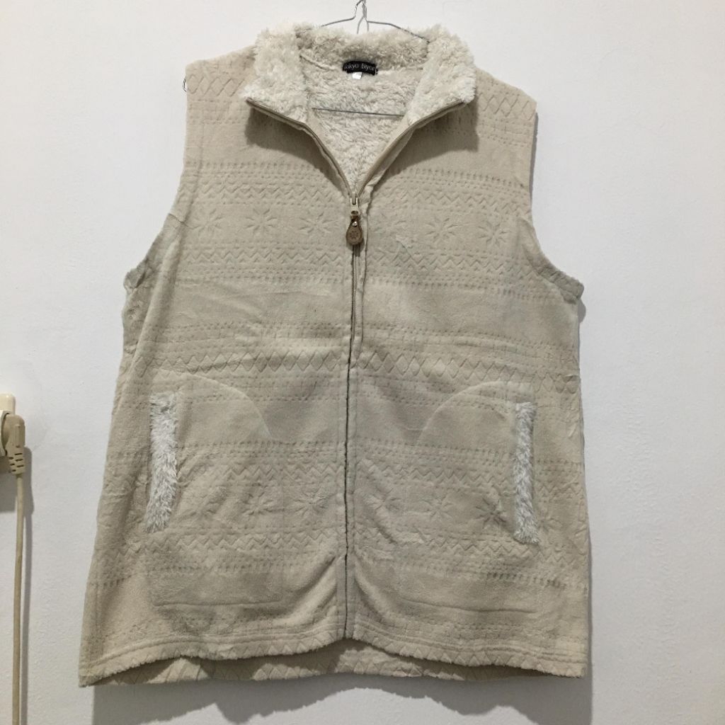 Vest cream / vest camping / vest rompi wanita