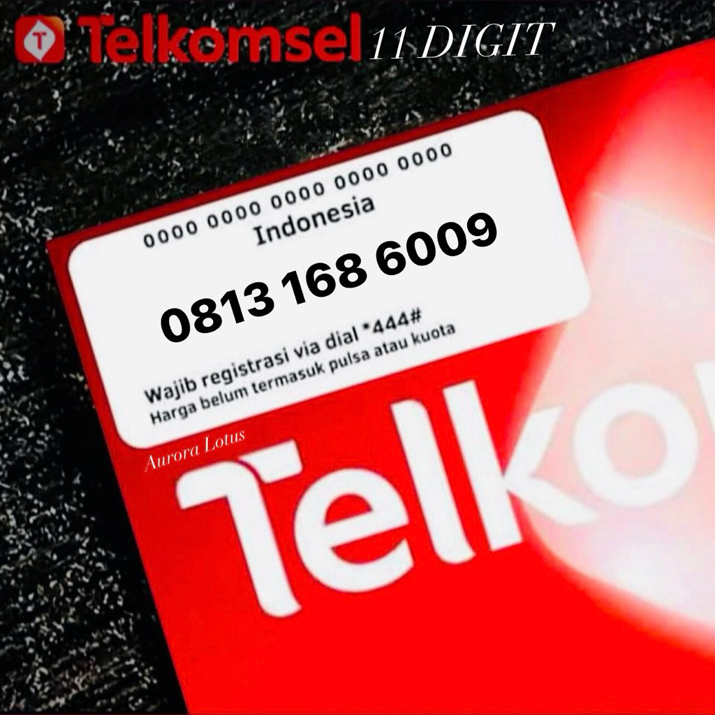 Nomor Cantik Simpati 11 Digit Telkomsel 168 6009