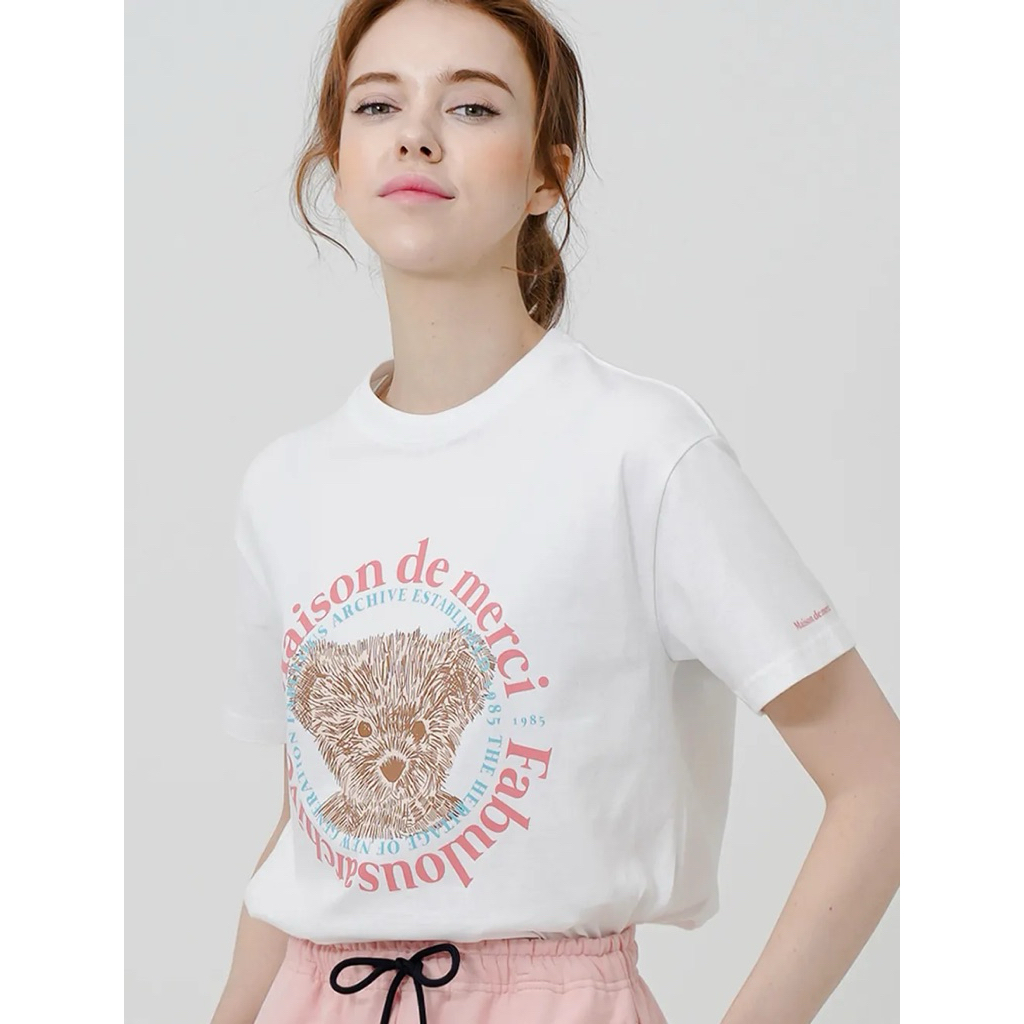 FABULOUS ARCHIVE BEAR TSHIRT / KAOS MAISON DE MERCI / BAJU KOREA / PO KOREA