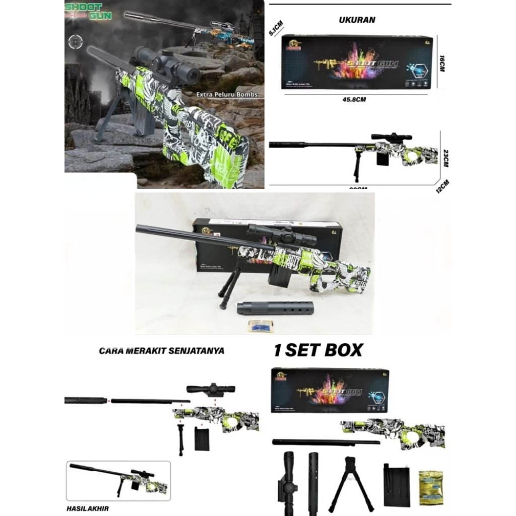 Mainan Mainan Anak Senjata High Speed Peluru Gel Air Blaster Gun Mainan