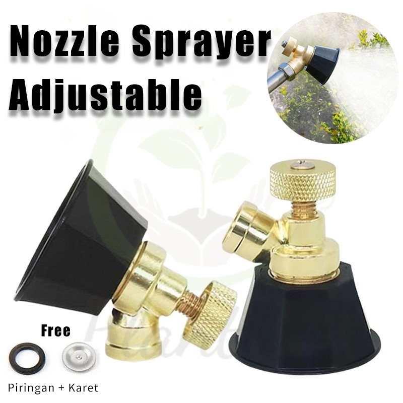 Nozzle Sprayer Adjustable / Nozzle Plastik / Adjustable Penyiraman Taman Mist Sprayer Nozzle