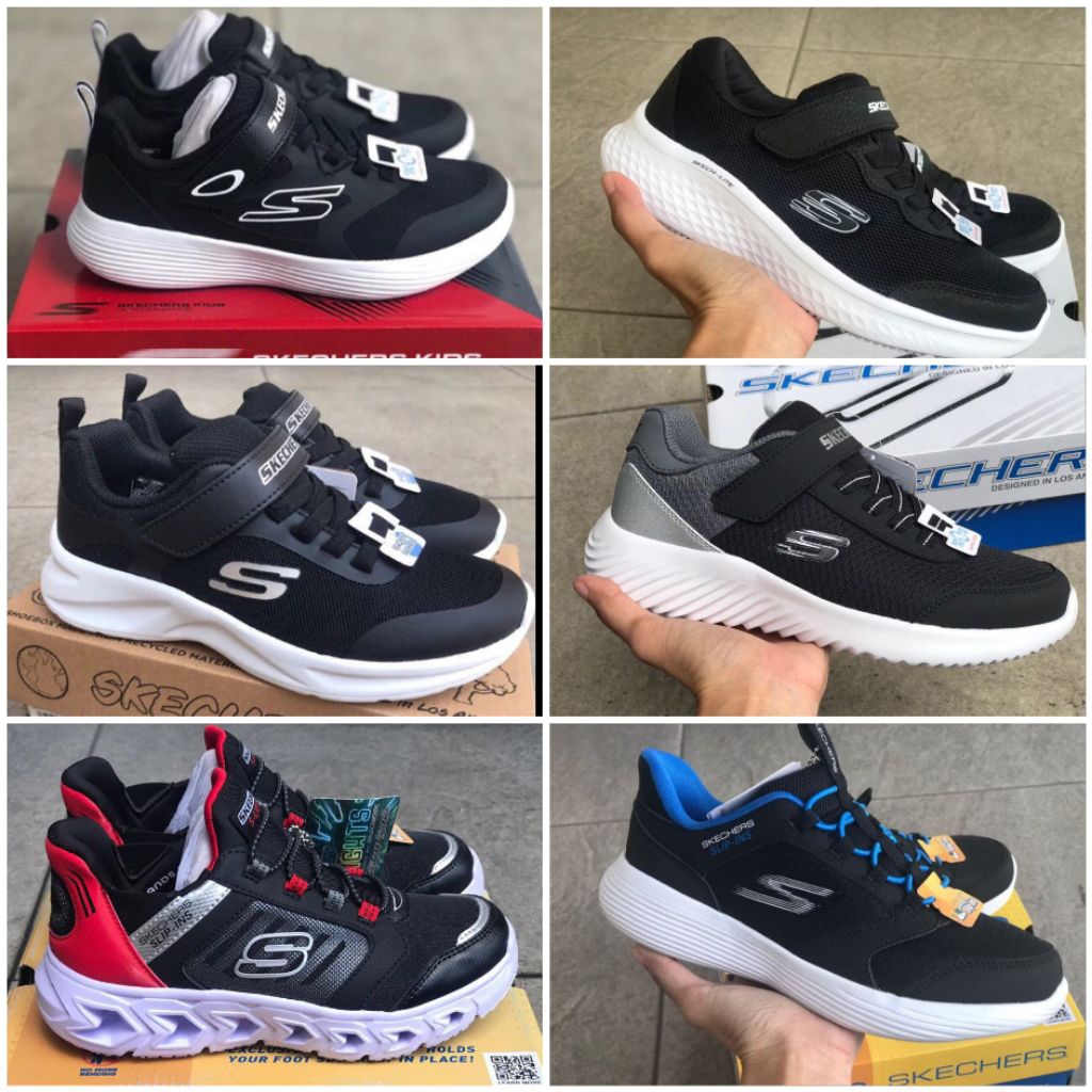 Sepatu sekolah skechers (anak)