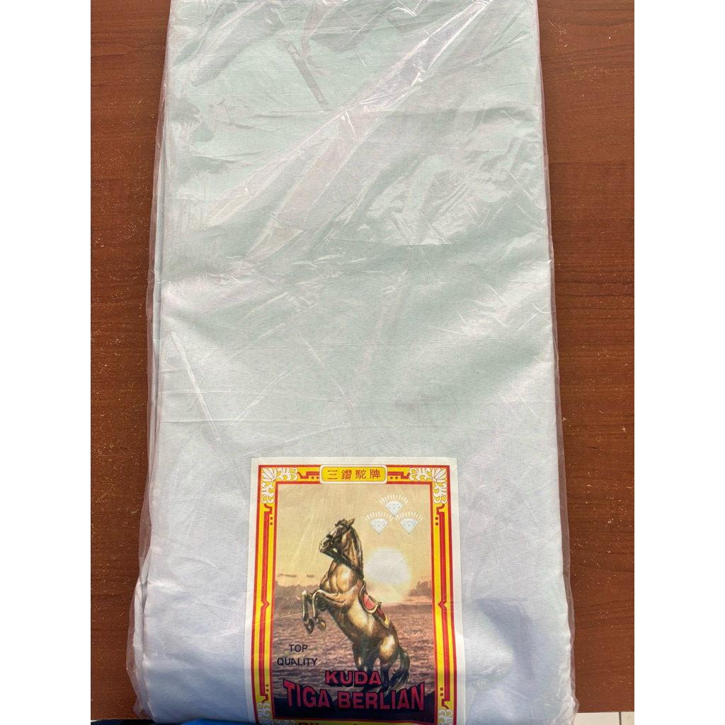 Kain Mori Halus Cap Kuda Berlian/Kain Kafan/Kain Putih Halus