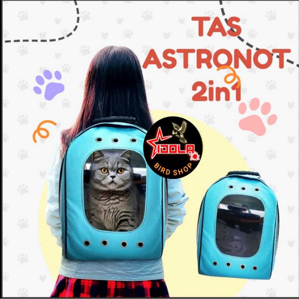 IDOLA BIRD SHOP tas kucing astronot tas kucing ransel jumbo kucing ransel kucing transparan tas gend