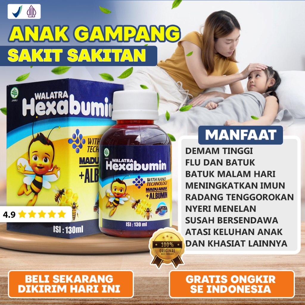 Obat Anak Gampang Sakit Sakitan Vitamin Daya Tahan Tubuh Anak Imun Lemah Sering Demam Batuk Pilek Fl