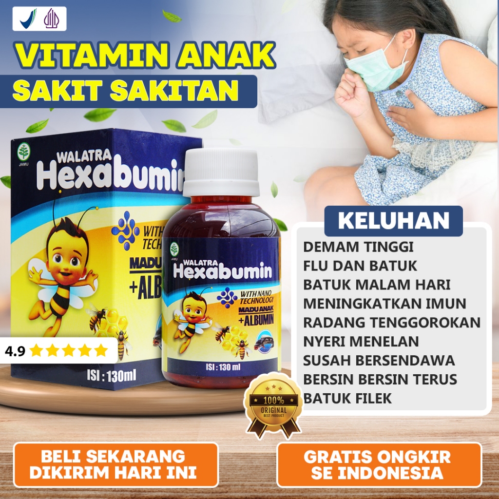obat anak yang sering sakit sakitan herbal alami vitamin imun booster tubuh lemah mudah demam batuk 