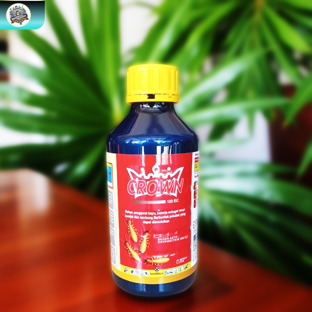 CROWN Obat Anti Rayap Ampuh | Pembasmi Rayap Kayu & Tanah | Perlindungan Rumah & Furniture | Tidak B