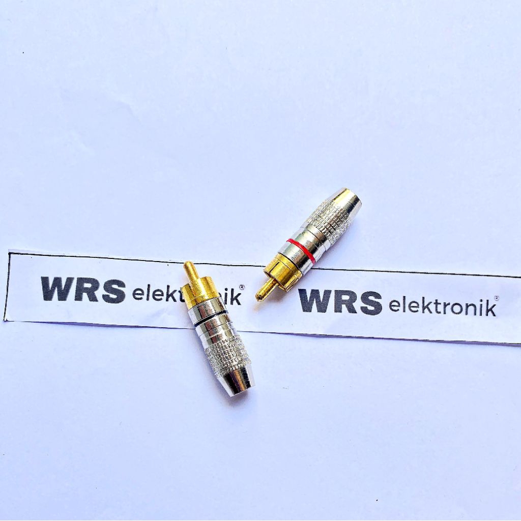 Jek RCA besi silver jack input RCA besi silver