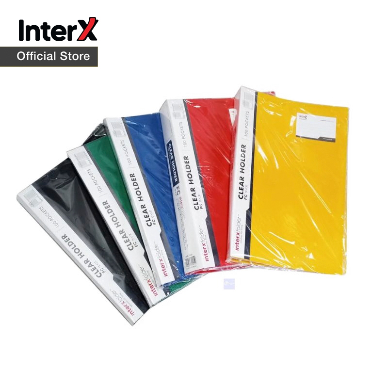 InterX Folder Clear Holder / Document Keeper Map Display Album 80/100/120/150 lembar Folio (F4)