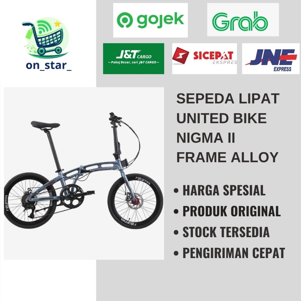 SEPEDA LIPAT UNITED NIGMA II Nigma 2 NIGMA III Nigma 3 FREE ONGKIR XTRA