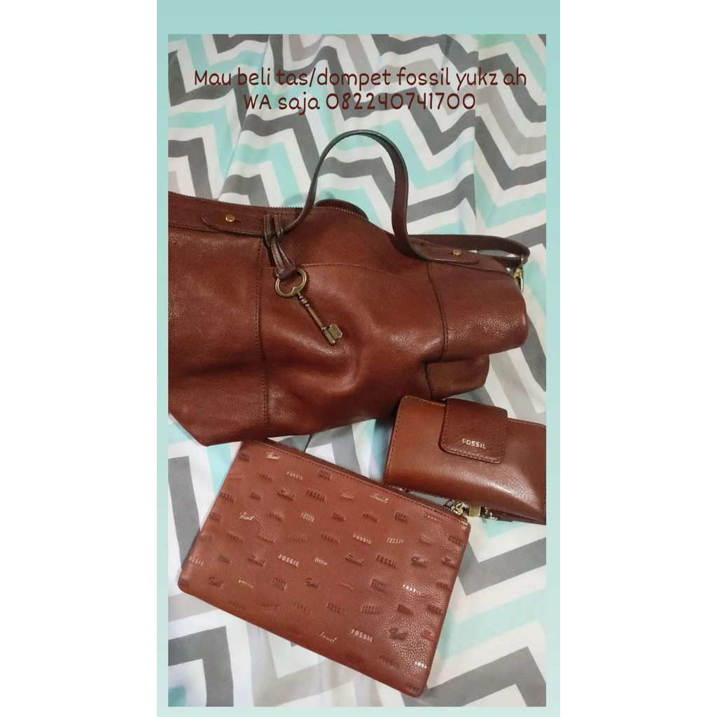 preloved tas fossil dan dompet