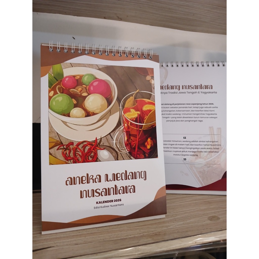 Kalender Meja A5 2026 – Koleksi Resep Kuliner Tradisional Indonesia