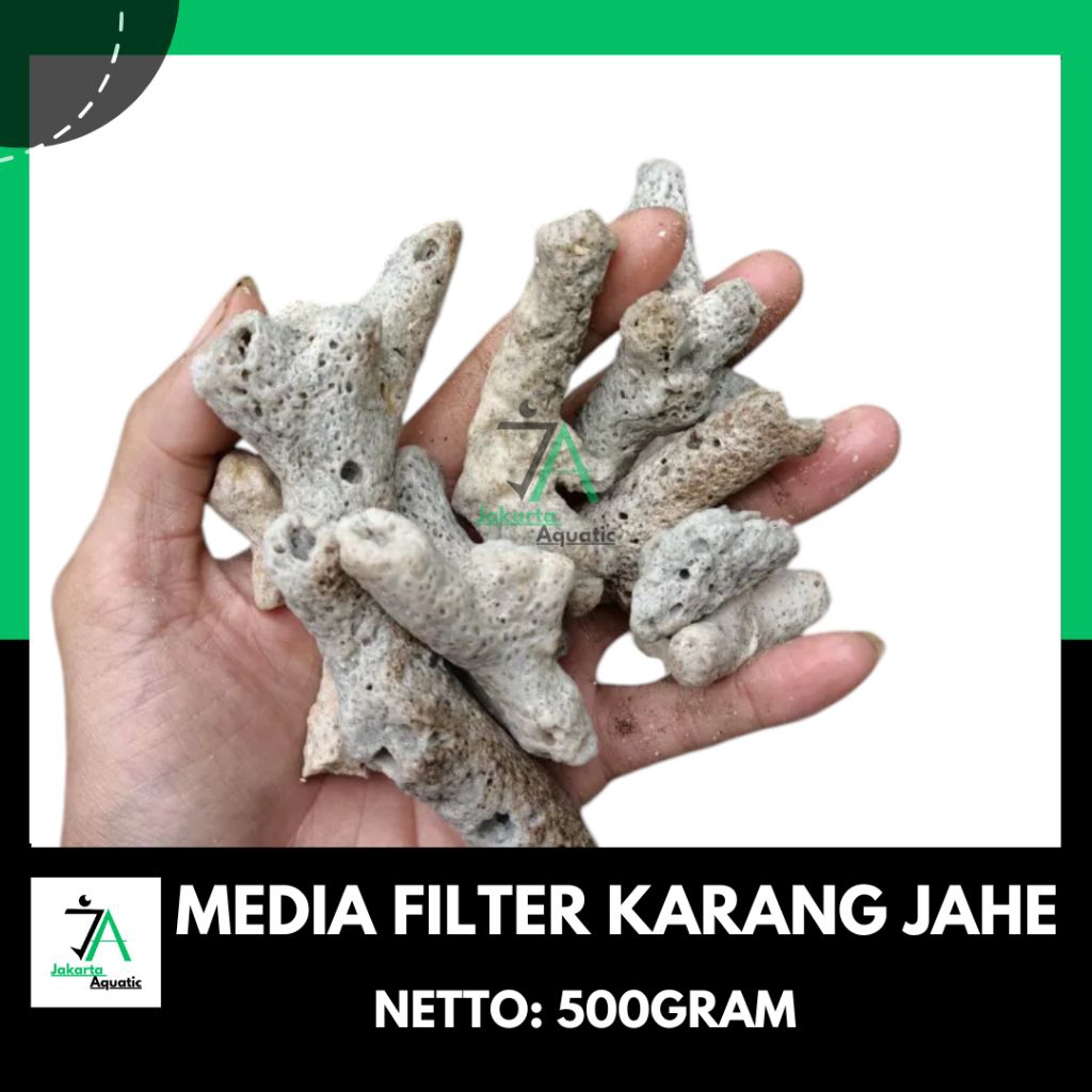 Karang jahe 500 gram / karang jahe / batu karang/media filter / media filter aquarium / media filter