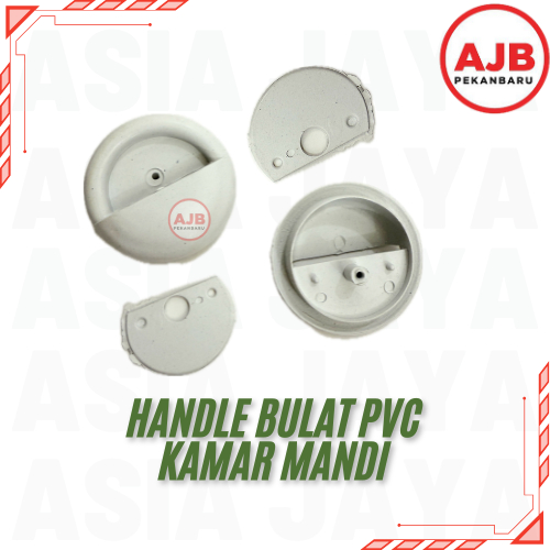 (/SET) HANDLE BULAT PVC KAMAR MANDI TARIKAN PINTU KAMAR MANDI