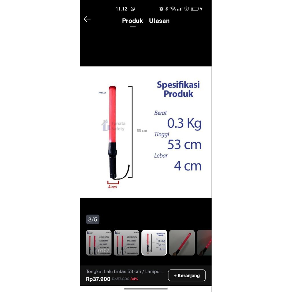 Tongkat lalu lintas 15cm lampu lalin polisi/stick lampu light