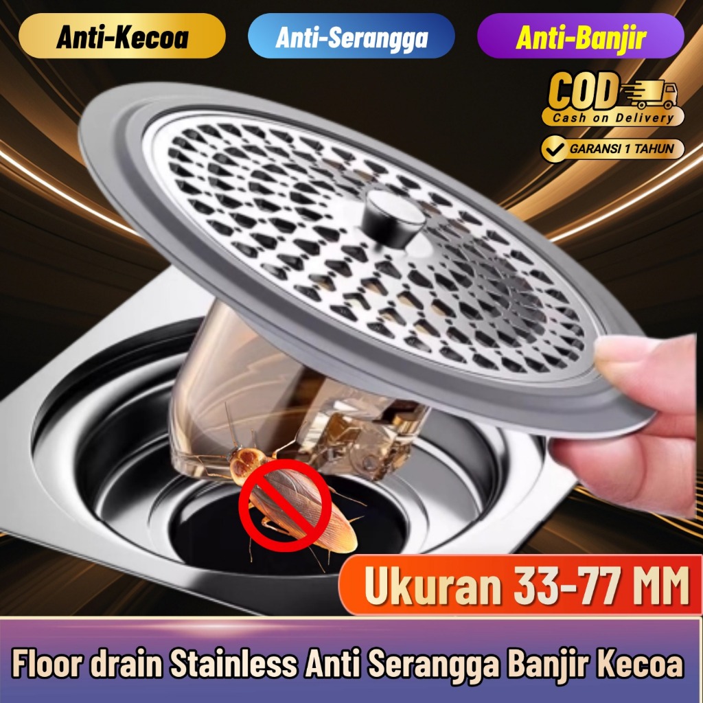 TSONG #0516-J Saringan Got Kamar Mandi Anti Bau Tikus Wastafel Kamar Mandi Saluran Toilet Penutup Lu