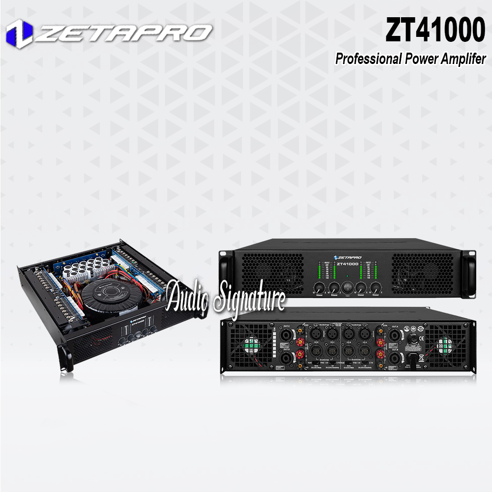 Power Amplifier 4 Channel ZETAPRO ZT41000 | ZT 41000 Original 4 x 1000 Watt