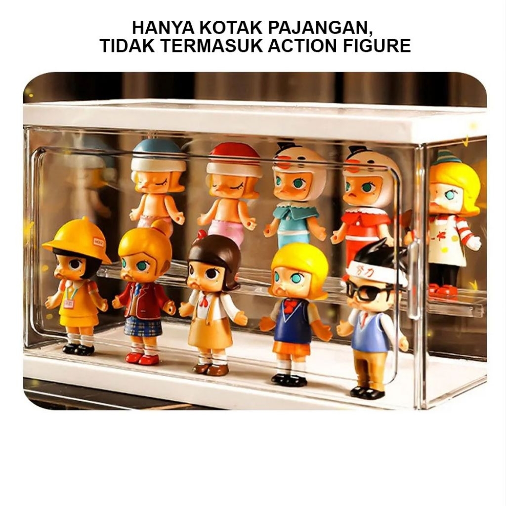 Kotak Pajangan Action Figure Display Storage Box Acrylic - TF-2109 - Transparent
