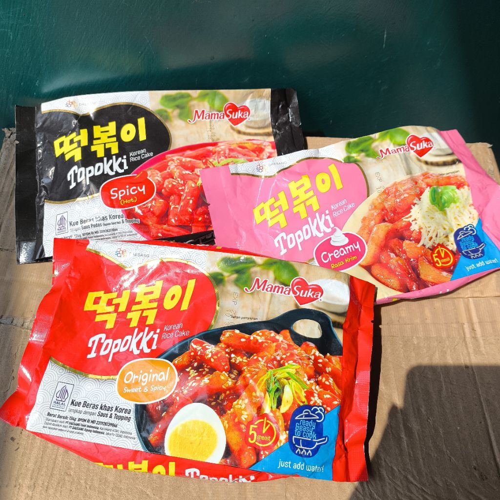 mamasuka toppoki ori/creamy/spicy