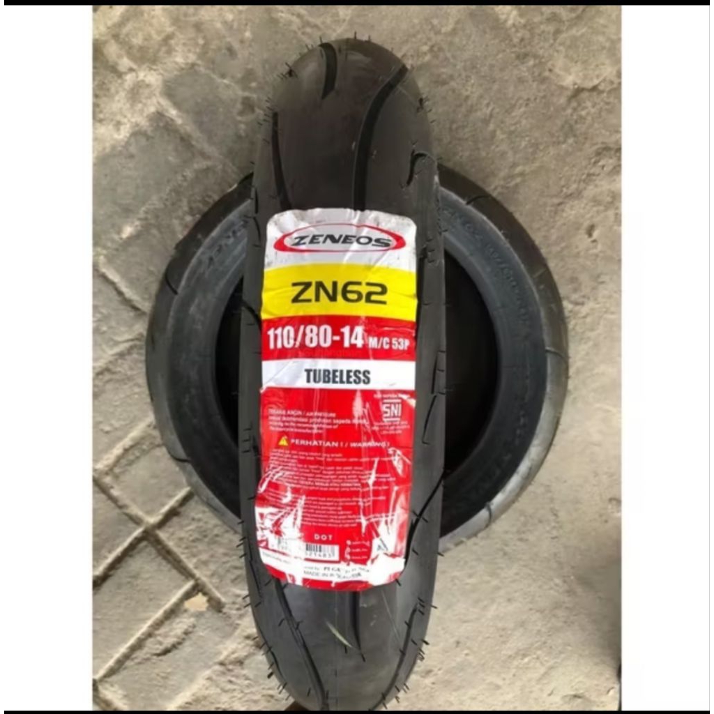 BAN TUBELESS ZENEOS 110/80_14 ZN62 AEROX, HONDA VARIO DAN ADV