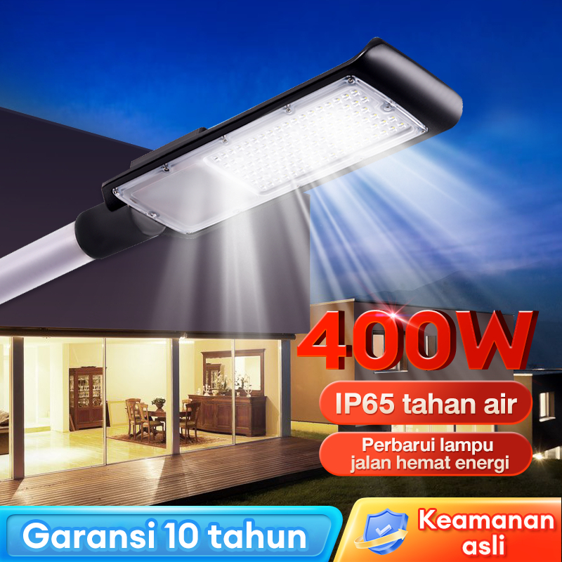 [Garansi 10 tahun]Lampu Jalan LED 100 Watt PJU 220V IP67 Tahan Air 100W 400W Lampu LED Lampu Jalan l