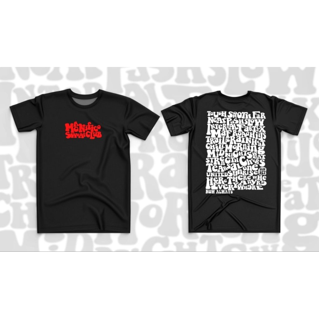 Jersey Lari Doodle Black Pendek