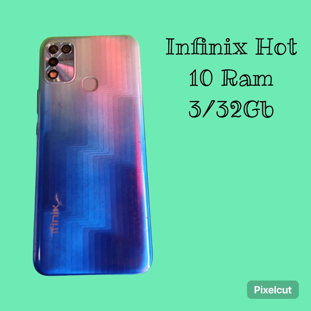 Infinix Hot 10. Ram 3/32Gb murah siap pake