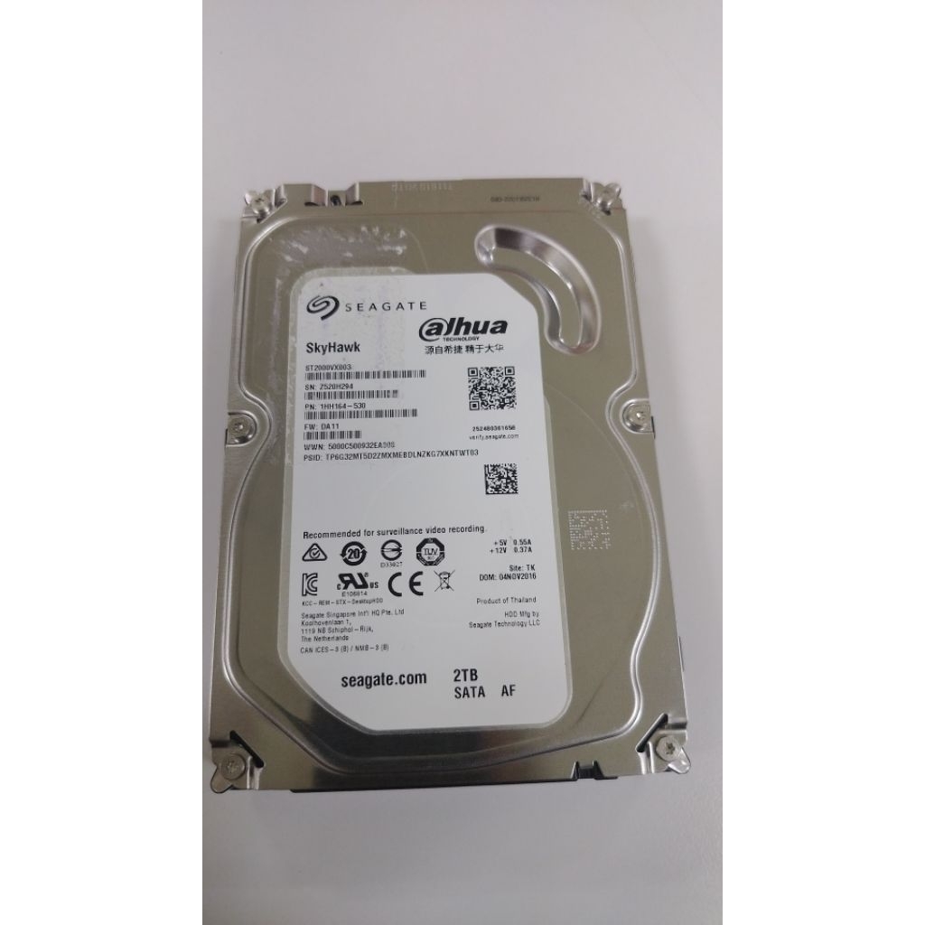 Hardisk PC/CCTV SEAGETE SKYHAWK 2TB