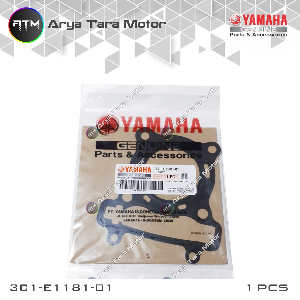 Packing Head/ Gasket Cylinder Head Vixion Old 3C1, Vixion New 2012-2014 1PA 3C1-E1181-01 YGP (Yamaha
