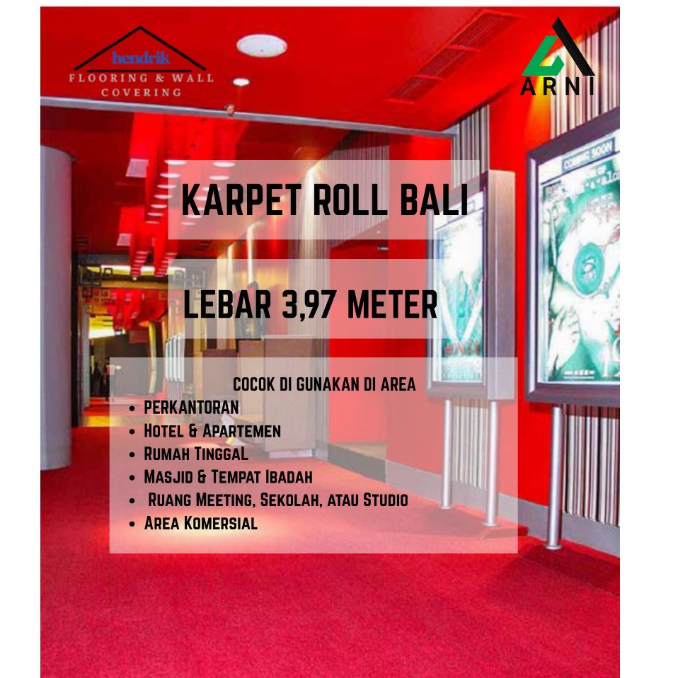 karpet roll bali lebar 3,97 meter