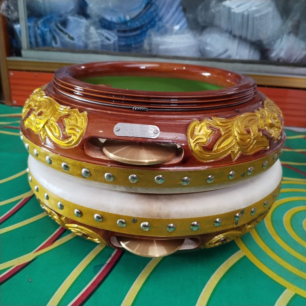 Alat Hadroh Rebana ukir Jepara 30cm