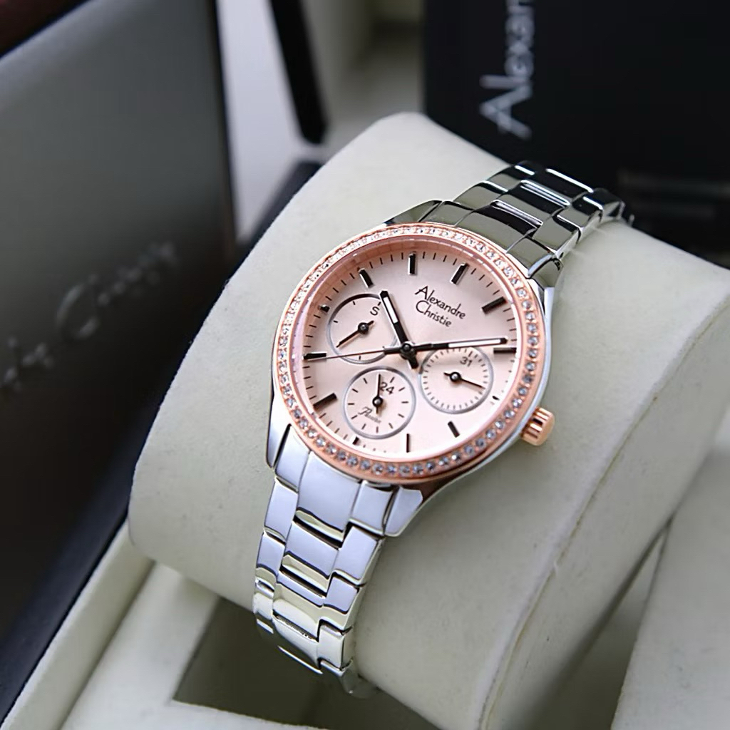AC 2A66 ALEXANDRE CHRISTIE WANITA 2A66 JAM TANGAN WANITA ORIGINAL