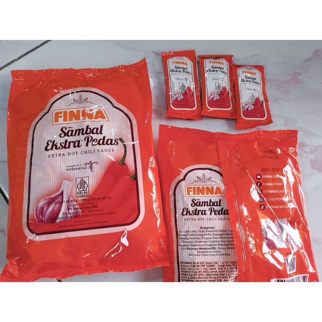 SAMBAL FINNA EXTRA PEDAS SACHET