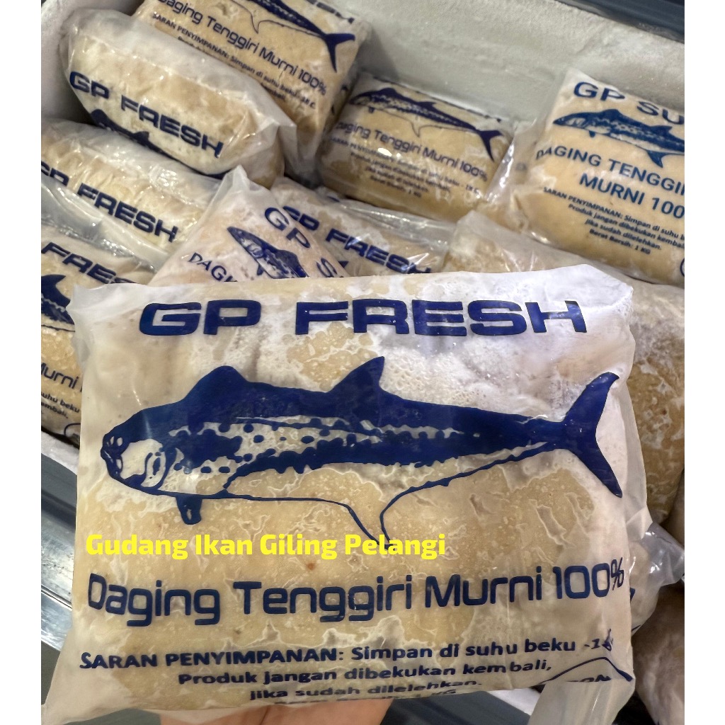 Tenggiri Giling Gepeng Fresh Premium / Ikan tenggiri giling Gp Fresh1 kg / Ikan tenggiri gepeng fres