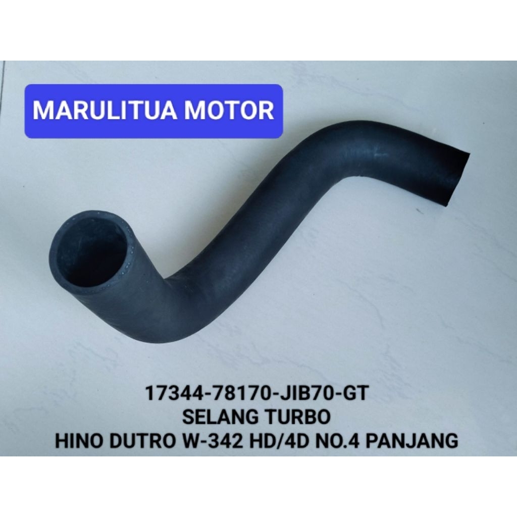 SELANG TURBO AIR HOSE UNTUK MOBIL HINO DUTRO WU-342 HD,4D NO.4 PANJANG (17344-78179-J1B70-GT)(PANJAN