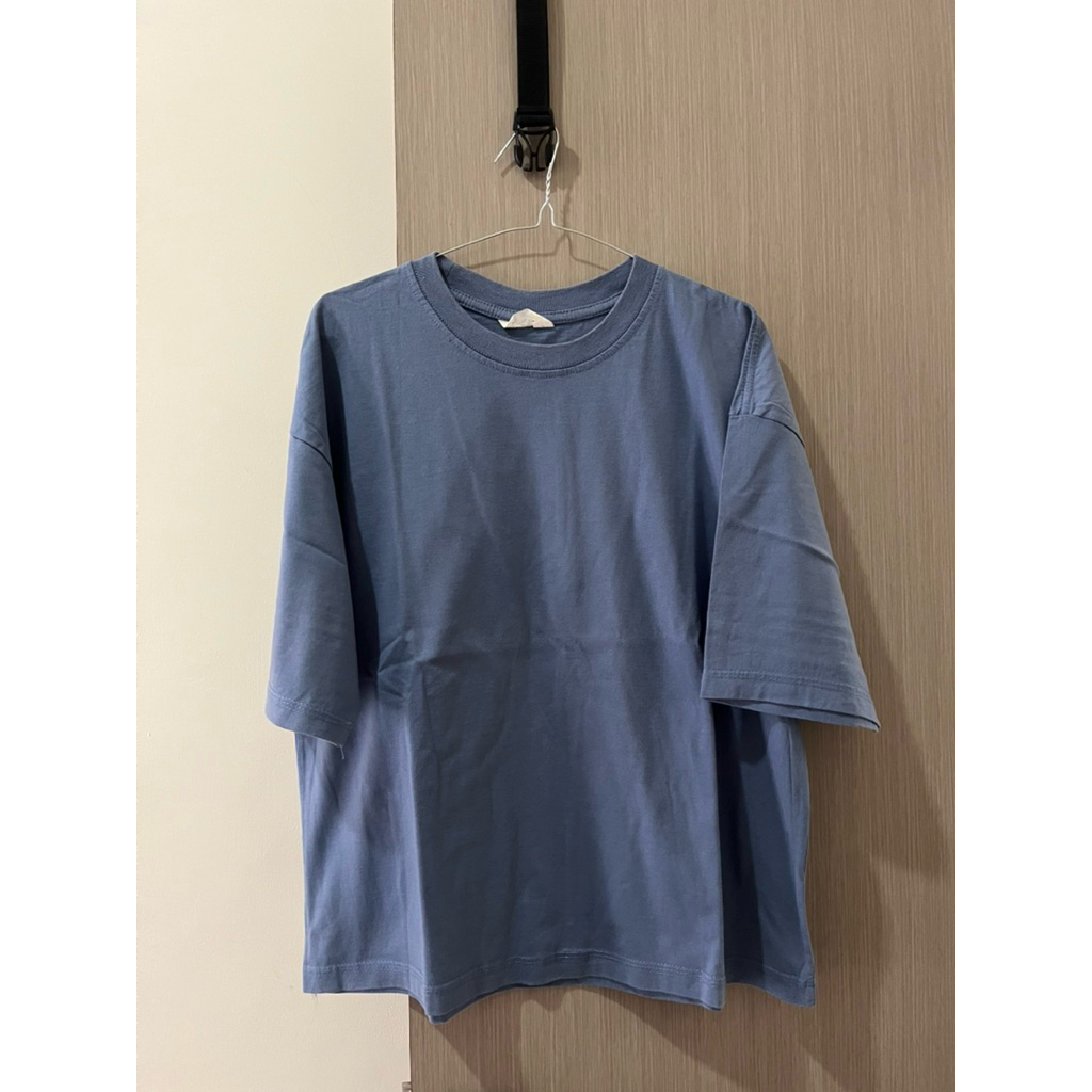 Kaos polos oversize denim