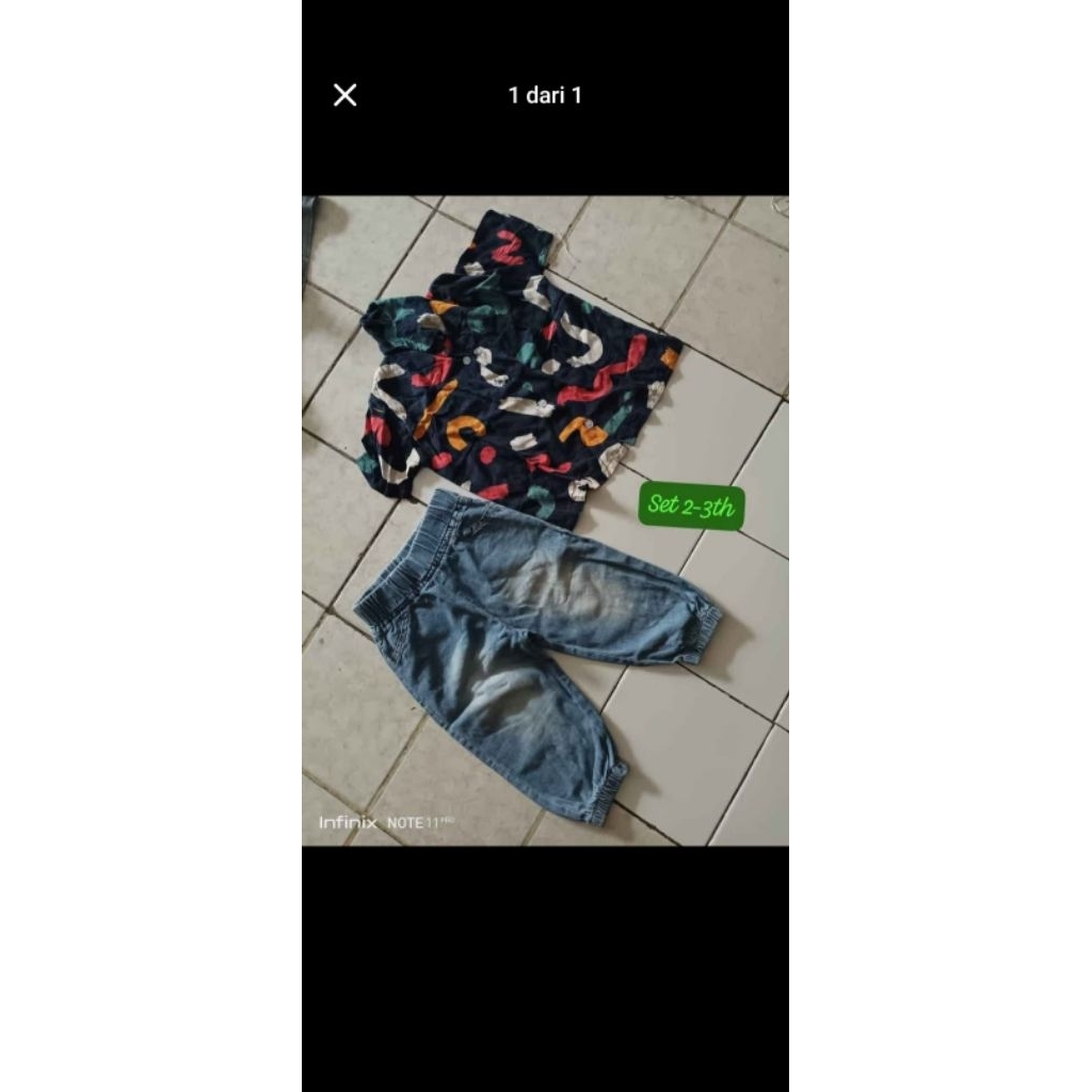 Preloved Baju Anak One Set